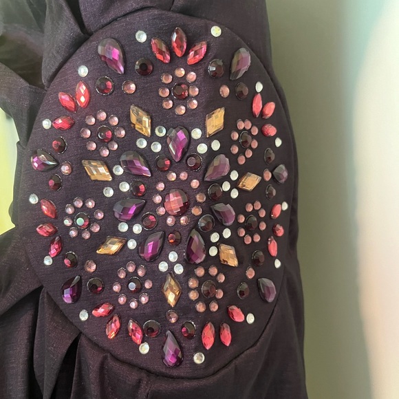 Betsy & Adam One-Shoulder Dress in Deep Purple - Picture 2 of 4